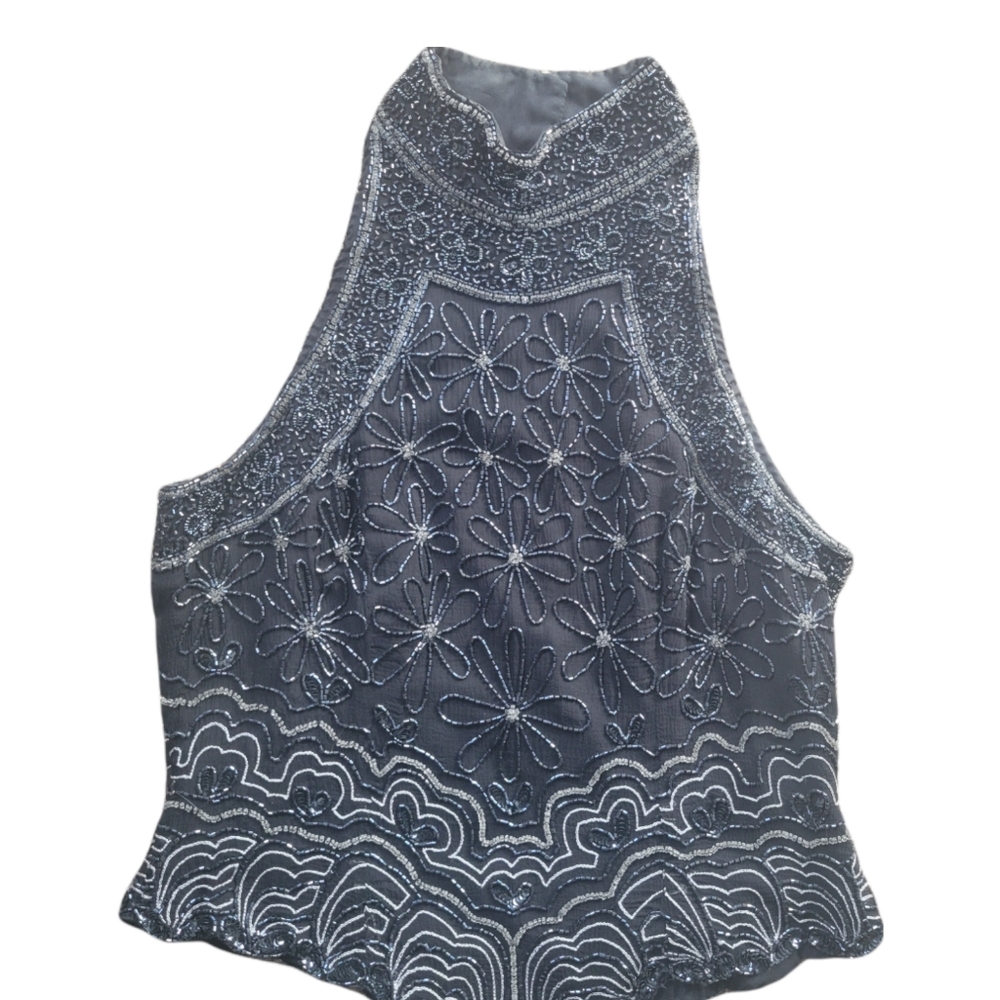 Papell Boutique  Evening Sequin Top